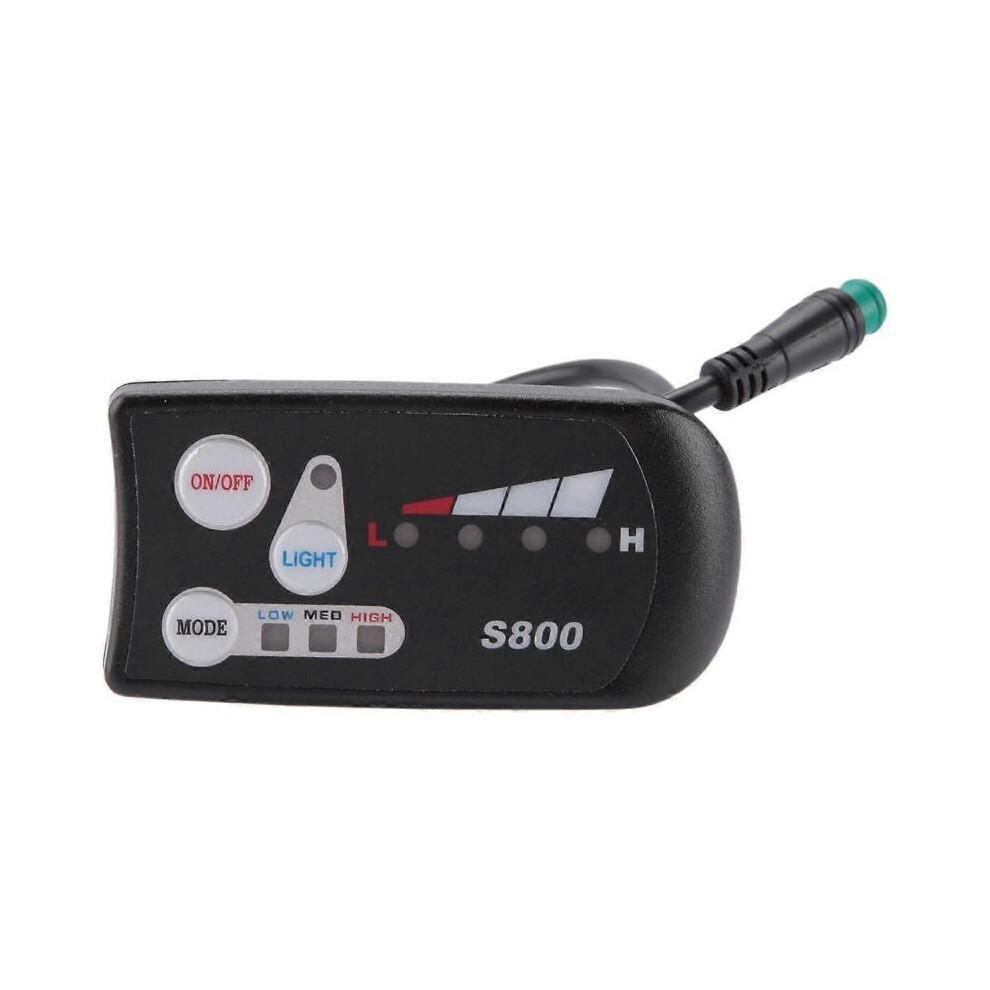 Electric Bicycle 36V48V S800 LED LCD Meter Control Panel Display for Ebike Controller 5 Pin Waterproof Plug Connector