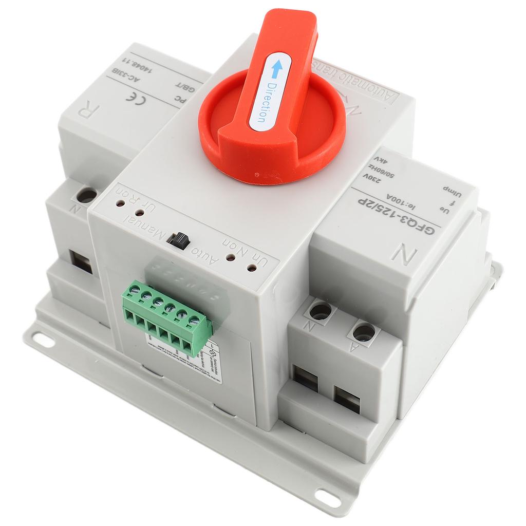 Двойной источник питания Автоматический переключатель АВР AC230V 100A 2P АВР Мини переключатель для генератора