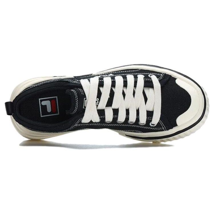 Fila Петля Ретро Классические Амортизирующие Низкие Кеды Женские кроссовки Белый Черный F12W322305FBK