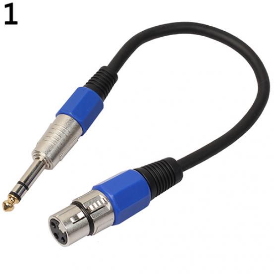 6,35 мм штекер на XLR 3-контактный гнездовой разъем для микрофона, патч-кабель-адаптер
