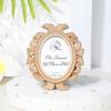 4Pcs Vintage Baroque Oval Photo Frame Mini Resin Picture Display Frame Home