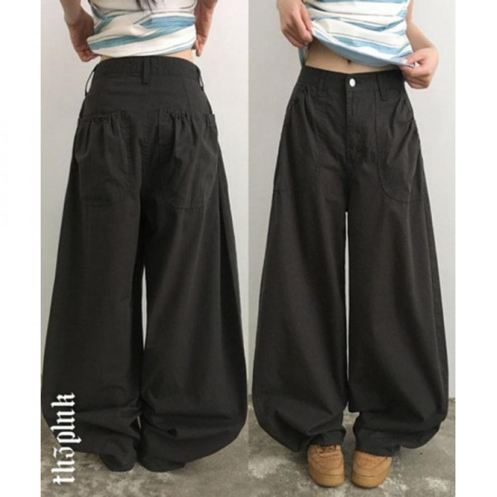 The Pink Balloon Wide Pants With Pocket