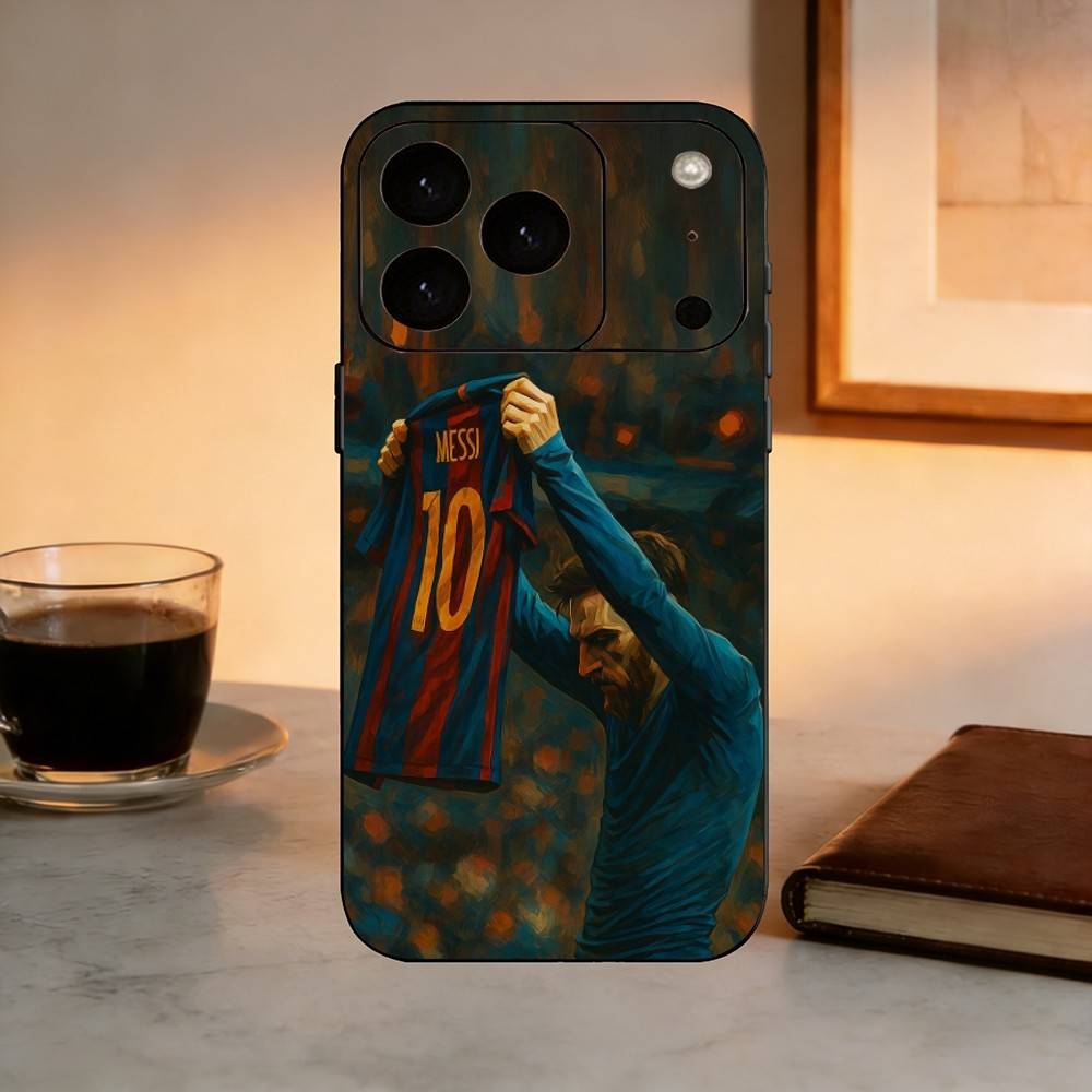 LIONEL Лео Месси-i F-Football Чехол для телефона для iPhone 17,16,15,14,13,12,11 Plus,Pro Max,XS,Мягкий силиконовый черный чехол