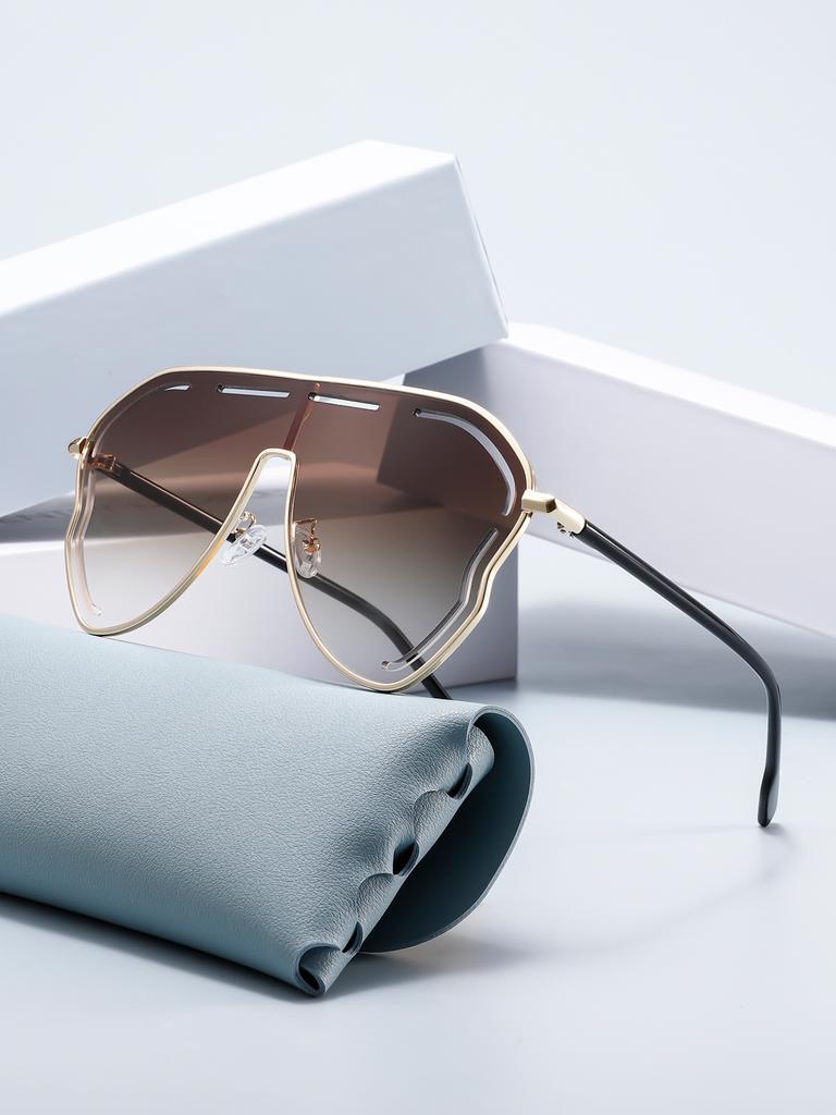 Цельные полые солнцезащитные очки Солнцезащитные очки Модные солнцезащитные очки для женщин