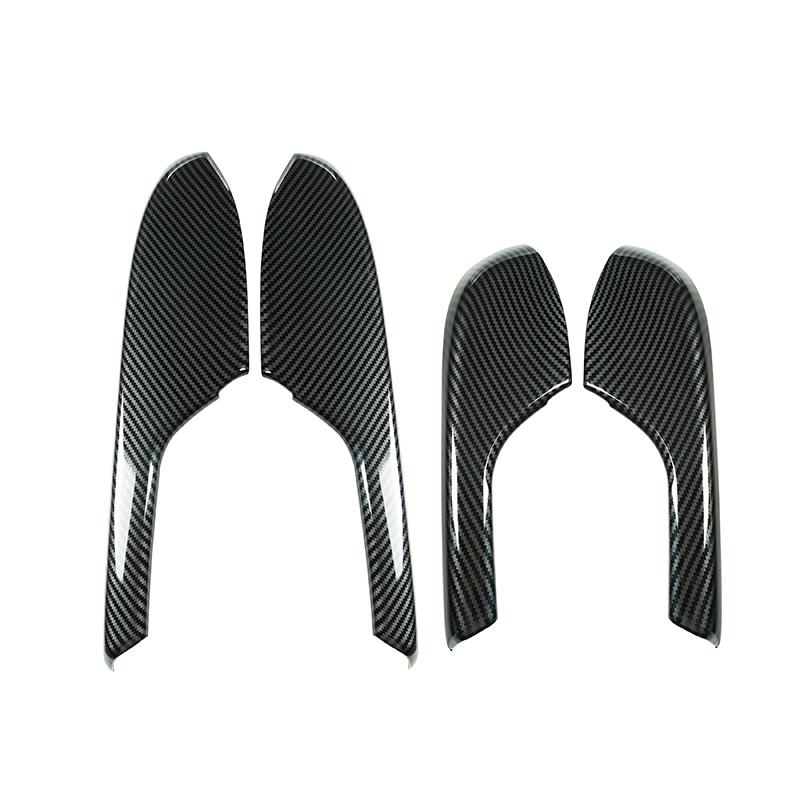 Автомобиль, 4 шт., углеродное волокно, ABS, дверной подлокотник, накладка, накладки для Honda Civic 2016 2017 2018 2019 2020 2021, детали интерьера