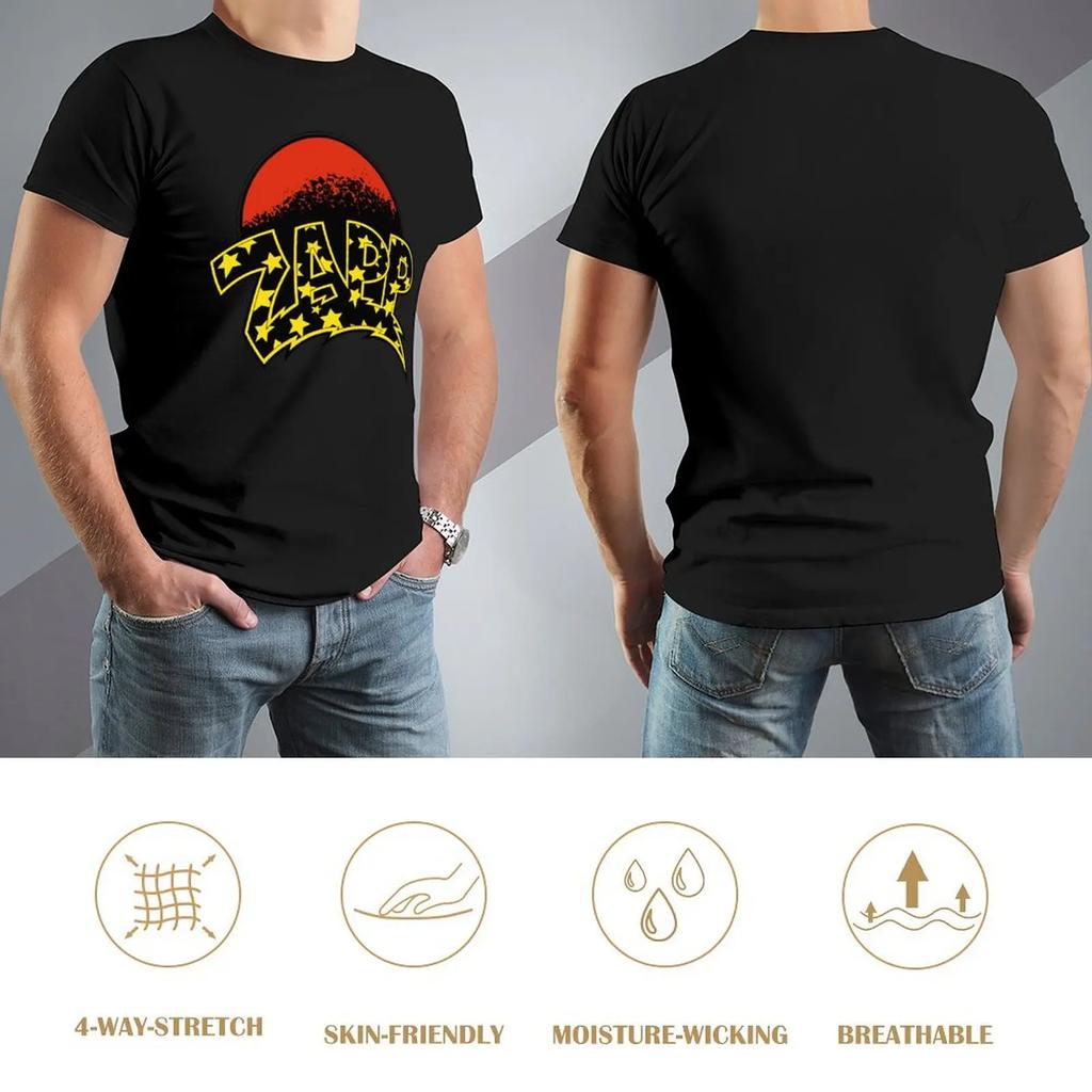 Футболка Zapps Funny, быстросохнущая, на заказ, уличная одежда, черные, тяжелые футболки для мужчин