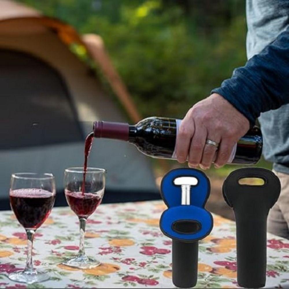 Insulated Beer Cooling Holder with Handle Wine Travel Carrier Simple Wine Carrier Tote Bag  Outdoor