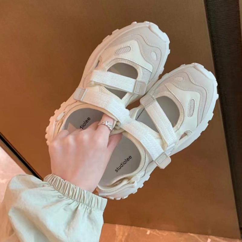 Модные летние сандалии женские дышащие удобные сандалии на платформе 2024 новые модные повседневные женские туфли Sandbeach