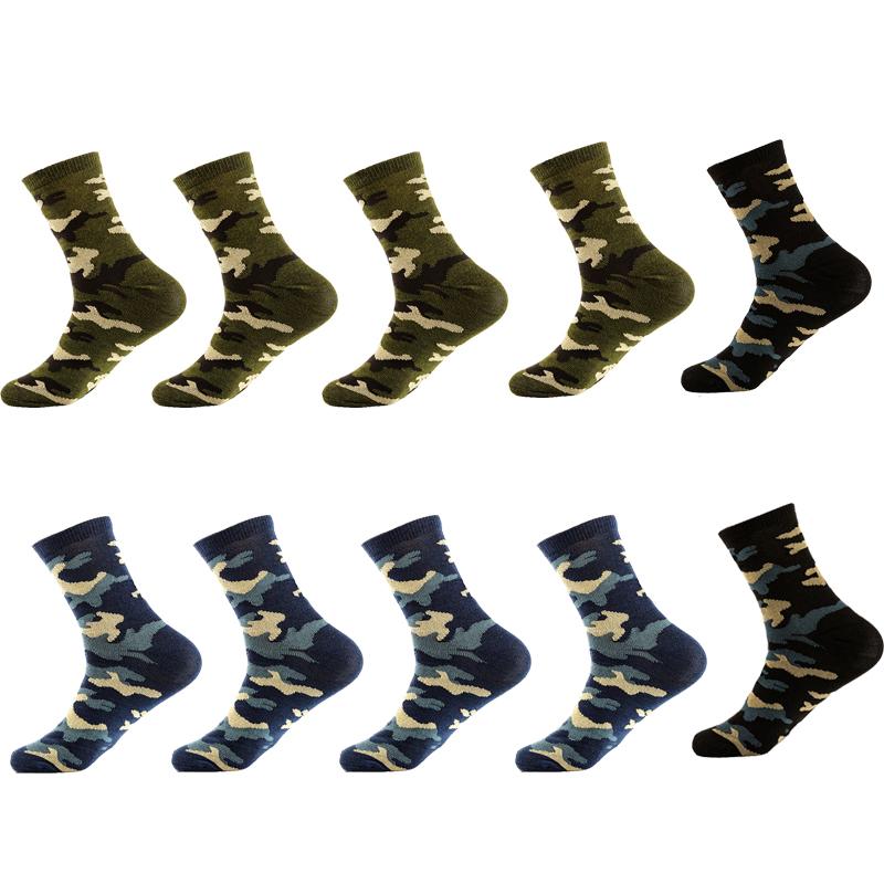 10 пар/лот мужские спортивные носки на открытом воздухе камуфляжные носки для дикой природы удобные дышащие повседневные носки для дома и путешествий на открытом воздухе