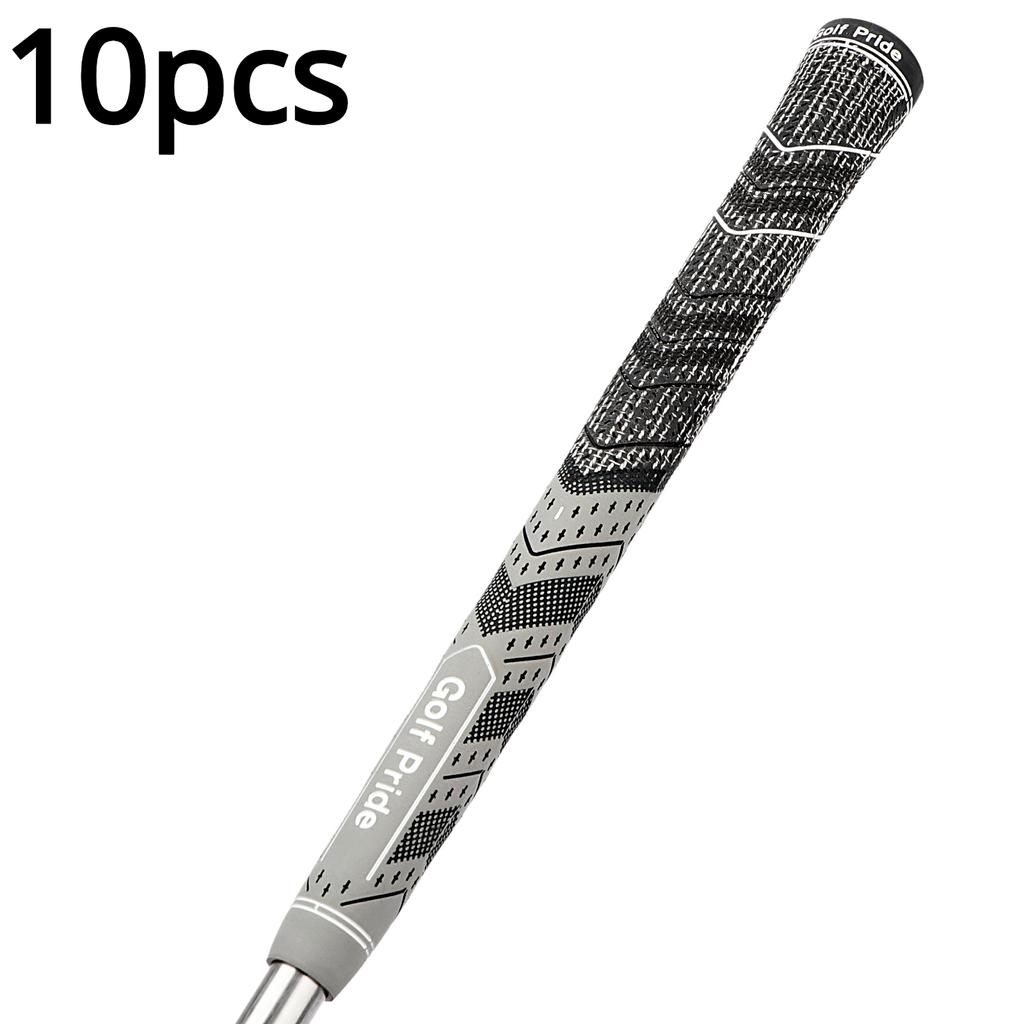 10 шт., нескользящие многокомпонентные ручки для гольфа из натурального каучука, стандартные, всепогодные, гибридные ручки для гольфа