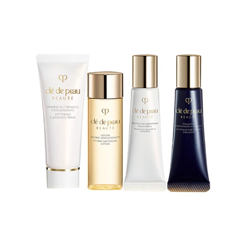 Clé De Peau Beauté (Cpb) Набор из 4 образцов (Очищающая пенка, Дневная и ночная эмульсии, Лосьон)