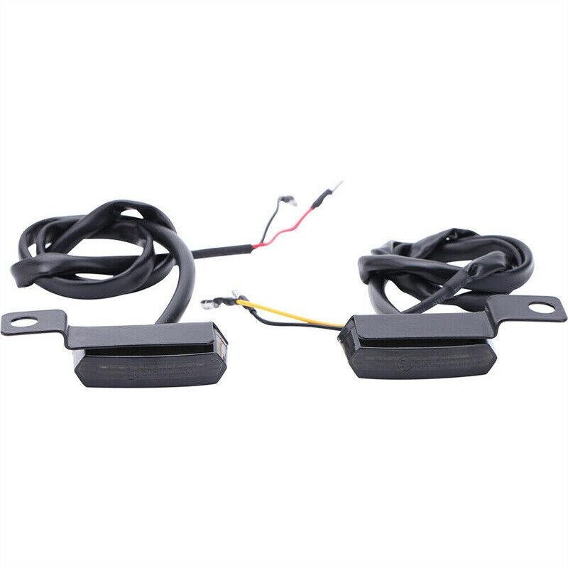 Мотоциклетные поворотники для руля Harley Davidson Sportster 1200 883 2 шт. светодиодный янтарный индикатор габаритный фонарь