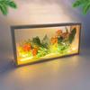 Креативная рамка-теневая коробка DIY Пустая 3D фоторамка Акриловые панели Двусторонняя витрина Деревянный ночник Витрина Домашнее украшение