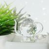 Mini Crystal Teapot Figurine Clear Glass Teapot Teapot Sculpture  Ornament  Living Room