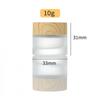 5G-100G Frost Glass Cream Bottle с деревянной крышкой портативная пустая бутылка для ухода за кожей гель сыворотка контейнер косметический дозатор инструмент