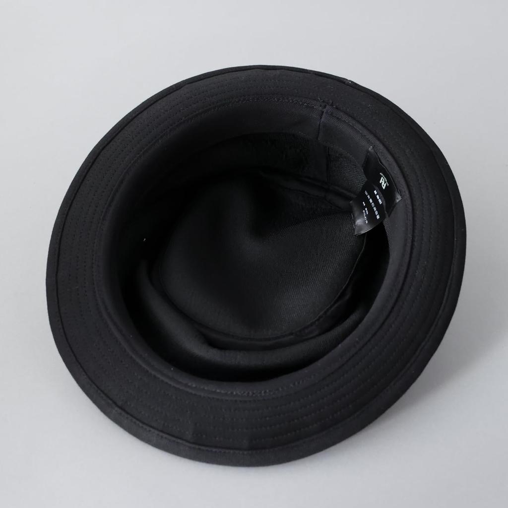 Reck Hatter Pork Pie Sweat Sizes All Black Men's Hat, Cotton, Available, Spring, Summer, Fall, Seasons, RH-322,