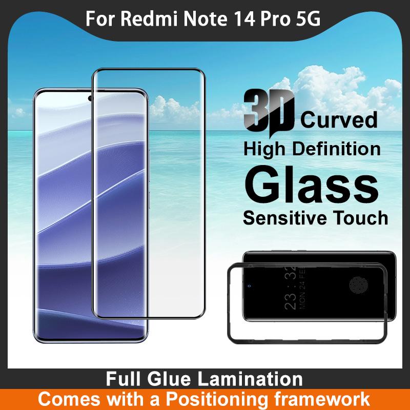 Для Redmi Note 14 Pro Plus 5G Glass IMAK 3D изогнутая полноэкранная закаленная стеклянная пленка