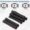 12pc Engine Spark Plug Wire Separator Divider & 8pc Spark Plug Wire Boots Protector Heat Sheild Sleeve 8mm 9mm 10mm Spark Plug Wire Clamp Holder