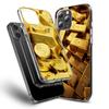 Чехол для телефона 'Золотой слиток Богатство и Финансы' Для Iphone 16E 15 Pro 14 Plus 17E 16 17 Pro Max Air 11 12 13 Mini Ударопрочный Capa Милый