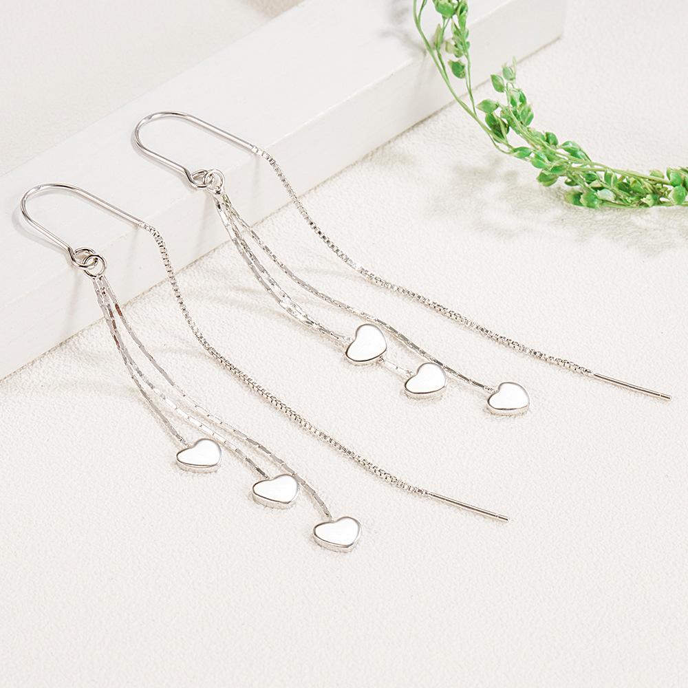 Индивидуальность Минимализм Серьги-крючки для ушей Висячие женские Модные элегантные висячие серьги Висячие серьги Женские длинные уникальные серьги-кисточки в форме сердца