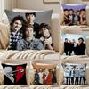 Поп-панк австралийская группа 5 Seconds Of Summer Наволочка для подушки Пылезащитная Невидимая молния Короткий плюш Подушка для дивана