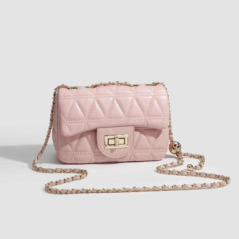 Fashionable and stylish small square bag for women, 2024 spring/summer new versatile quilted crossbody bag, Korean version women's bag