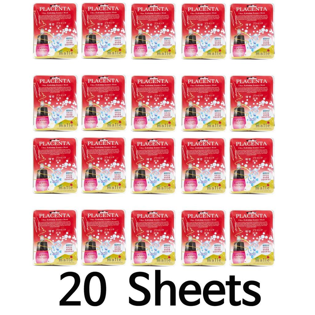 Тканевая маска для лица Placenta Hydrating Essence Mask Pack Уход за кожей (10 листов и 2 варианта) корейская косметика