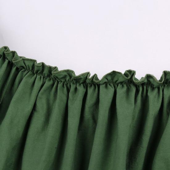 Женское платье с наклонным вырезом и длинными рукавами-фонариками, свободный однотонный плиссированный длинный пляжный халат макси для отдыха