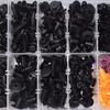 300 Pcs Mixed Plastic Car Door Bumper Fastener Retainer Clip Assortment + Box