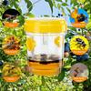 2Pcs Wasp Traps with Solar LED Light Auto ON/OFF Easy To Install Reusable Outdoor Hanging Fruit Fly Traps Insect Catchers