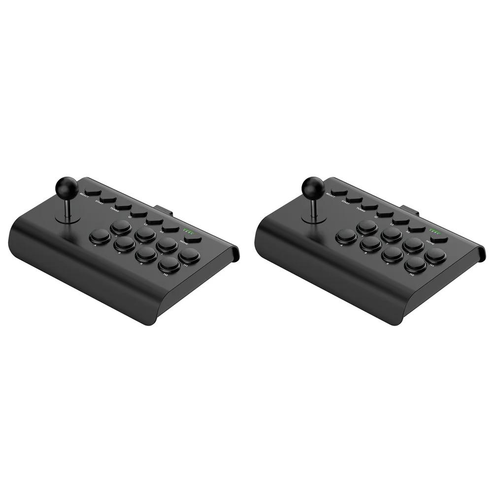 6In1 Retro Arcade Console Game Joystick Rocker Wireless Bluetooth Wired 2.4G Fighting Controller for Nintendo Switch PS4 PS3 PC