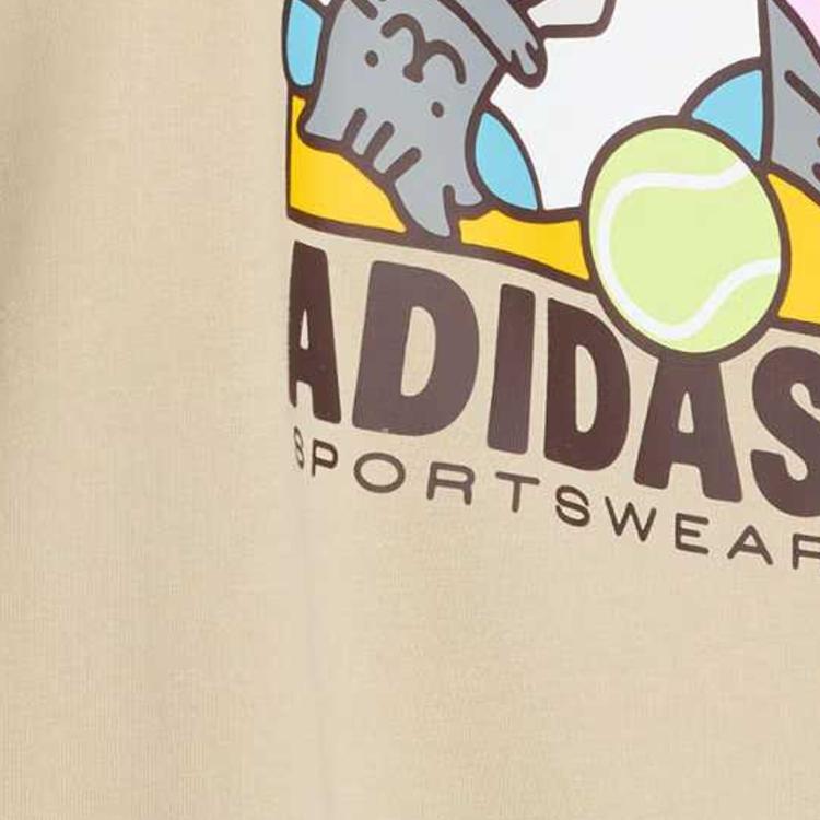 adidas Игривая футболка с круглым вырезом Мужские Топы KE4342