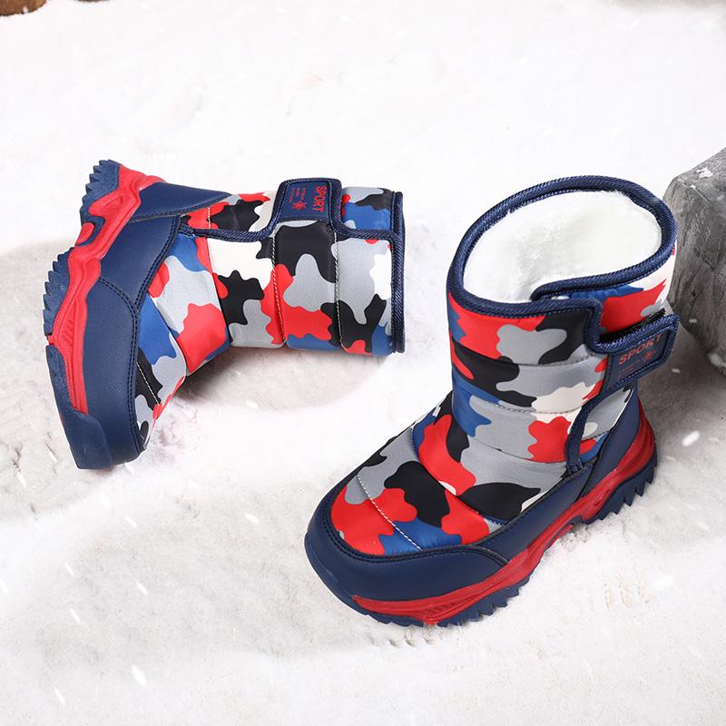 Children Boots Boys Snow Boots Girls Sport Sneakers Fashion Plush Warm Shoes