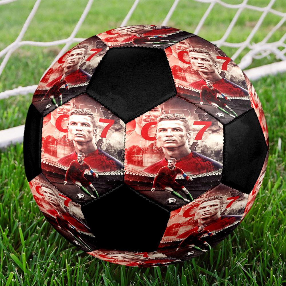 1 шт. Футбольный мяч CR7 Размер 5 Мяч для мини-футбола Модный Цветной Игра на заднем дворе - Отличный Подарок для Спортивных Фанатов HE19