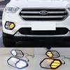 Ford Kuga 2016-2020 Светодиодные дневные ходовые огни и противотуманные фары с последовательными указателями поворота.