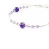 [I0023] - Серебряный браслет с аметистом «Минералия»