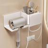 Hair Dryer Holder Wall Dryer Cradle Straightener Stand Hairdryer Organizer Box Toilet Blower Holder Shelf Bathroom Accessories