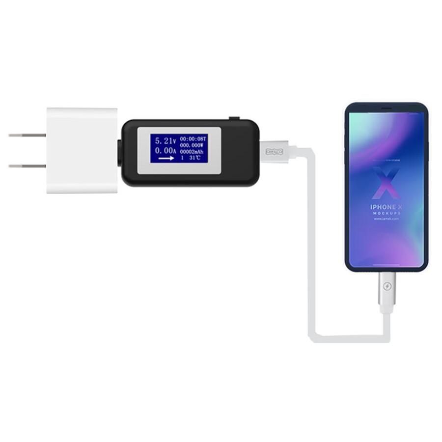 USB Type C USB-тестер ЖК-цифровой измеритель напряжения, тока, вольтметр, амперметр, детектор зарядного устройства Power Bank, индикатор