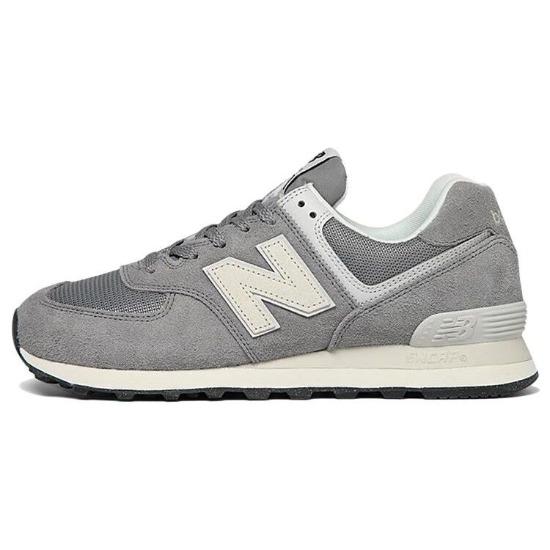 New Balance 574 Серые с белым кроссовки унисекс U574UL2
