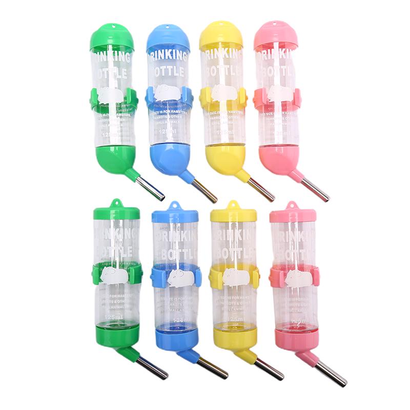 Пластиковая поилка для хомяка, бутылка для воды, диспенсер, кормушка, подвесная домашняя собака, морская свинка, белка, кролик, питьевая головка, трубка-фонтан