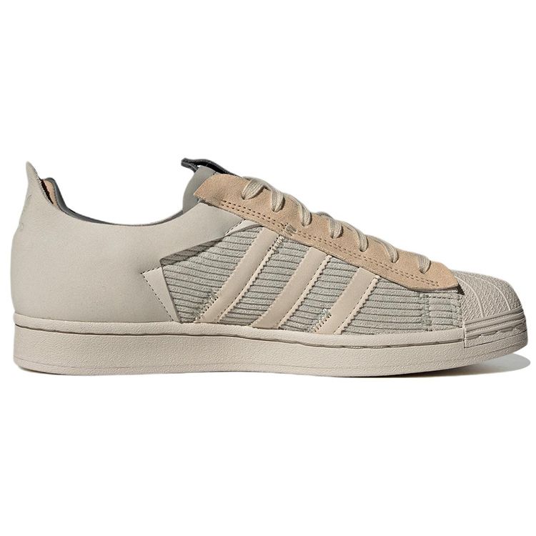 Adidas Originals Superstar Ws2 Leather Corduroy Retro Classic Low-Top Sneakers Unisex Sneakers Gray GY0011