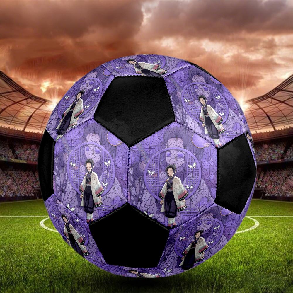 1pc Demon Slayer Kimetsu no Yaiba Football Soccer Ball Size 5 Indoor Soccer Ball Fashion Colorful Backyard Game -Great For Sports Fans Gift HE8