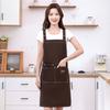 Унисекс Водонепроницаемый холщовый фартук для кухонь, салонов и кейтеринга – Возможна печать индивидуального логотипа/текста