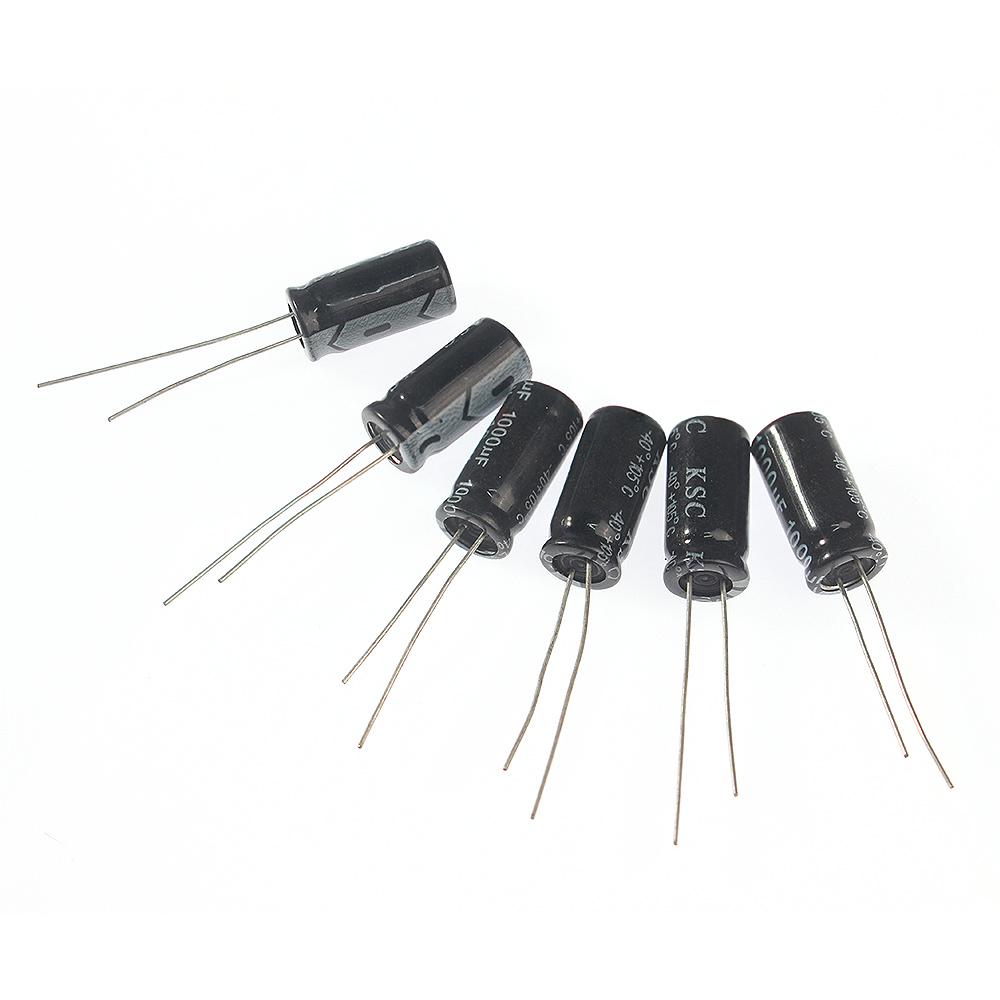 500 шт 0.1uF~1000uF Ассорти Алюминиевые Электролитические Конденсаторы Комплект Коробка, 10V 16V 25V 50V 24 вида Набор Конденсаторов Для Электроники DIY