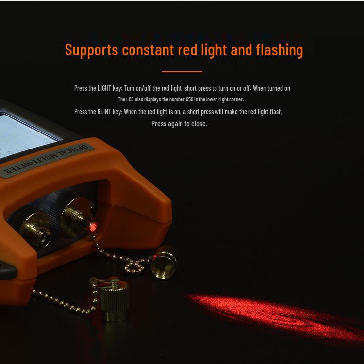 Multifunctional Optical Power Meter with 10km Red Light, 10mW/15mW Fiber Optic Pen