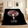 Saw Theme Flannel Blanket Throw Blanket Soft Warm Sofa Bed Camping Car home Decor Unique Christmas Gift C930163
