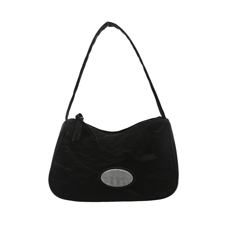 Простая и высококачественная сумка подмышкой на лето, новая ретро-текстура для поездок на работу, легкая роскошная повседневная сумка на одно плечо в форме полумесяца