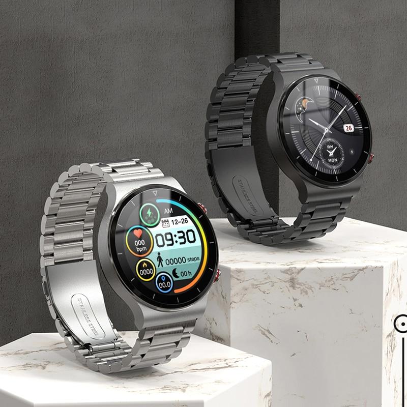 Роскошные мужские умные часы, мужские спортивные часы, полноэкранный сенсорный Bluetooth-вызов, мониторинг сердечного ритма, IP67, водонепроницаемые для Reloj Mujer, Apple, Huawei, Samsung