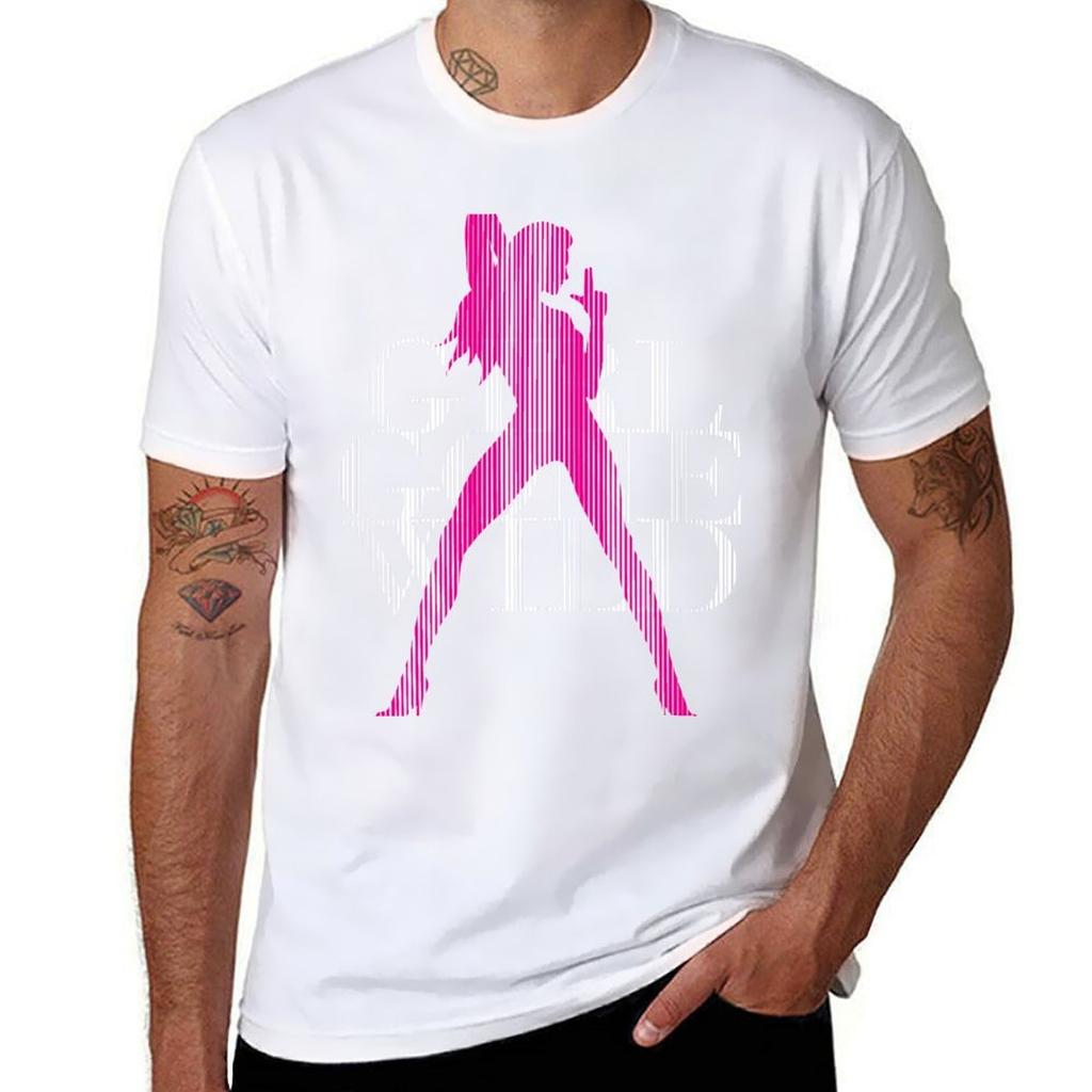 Girl Gone Wild TShirt Basic Short Sleeve Cotton Blend TShirt