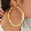 Модные повседневные серьги-кольца с геометрическим дизайном, женственные, преувеличенные, трендовые, круглые серьги для женщин